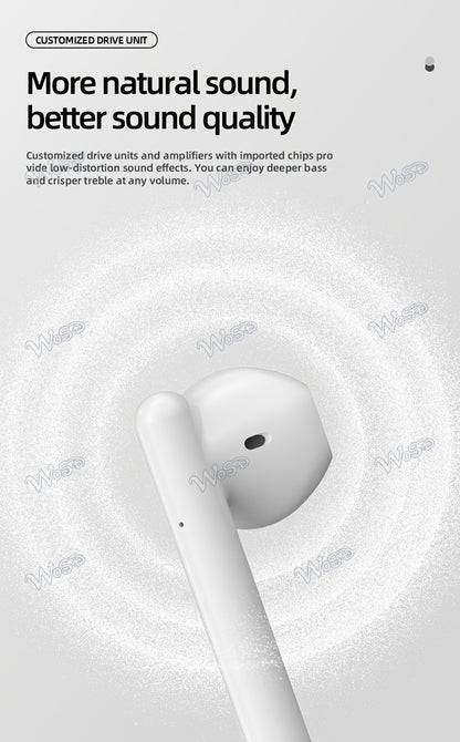 Wosd 2025 New TWS Wireless Earbuds - Unmatched True Wireless Convenience with Ergonomic Design for Maximum Comfort And High-Fidelity Sound Featuring Dolby Bass, ACC Stereo HD Calling - Perfect for Android And Iphone Users, Gr