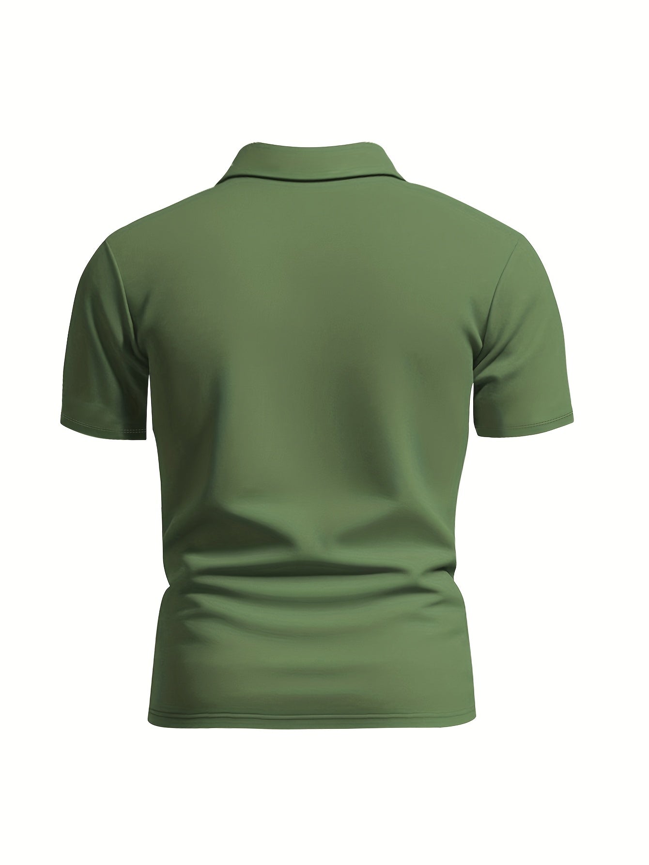 Brand New Short-Sleeve Polo with a Half Zipper, Quick-Drying And Breathable, a Stylish Casual Top - ayq