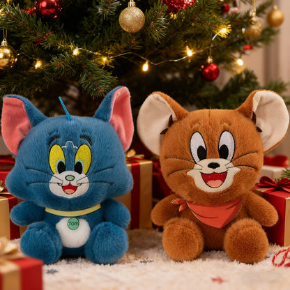 [Wb]Tom And Jerry Game Figurines, Claw Machine Plush Toys, New Cute Room Decorations | Soft Texture, Pet Companion Plush Toys, Cute Animal Figures, Autumn And Winter Room Decorations, Suitable Birthday Gifts, Holiday Gifts, G