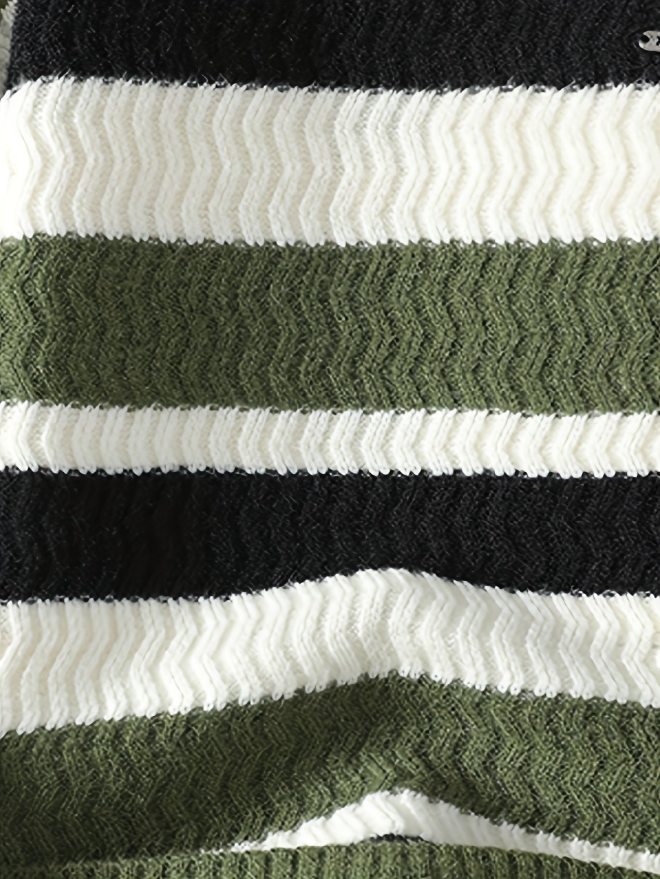 Աշնանային և ձմեռային նոր տղամարդկանց ոլորված շերտավոր կլոր վզնոցով տրիկոտաժե սվիտեր միջին տարիքի հարմարավետ տաք վերնաշապիկի համար