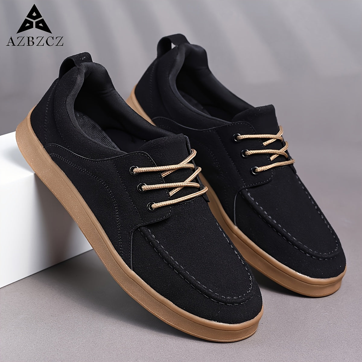 Men's Casual Lightweight Lace-Up Low Top Sneakers
