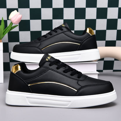 Men'S Fashion Sneakers, Casual Low-Top Retro Thick Sole, EVA Sole, Faux, Fabric Lining, Lace-Up Closure, Versatile Athletic Outdoor Shoes, Skateboarding Shoes