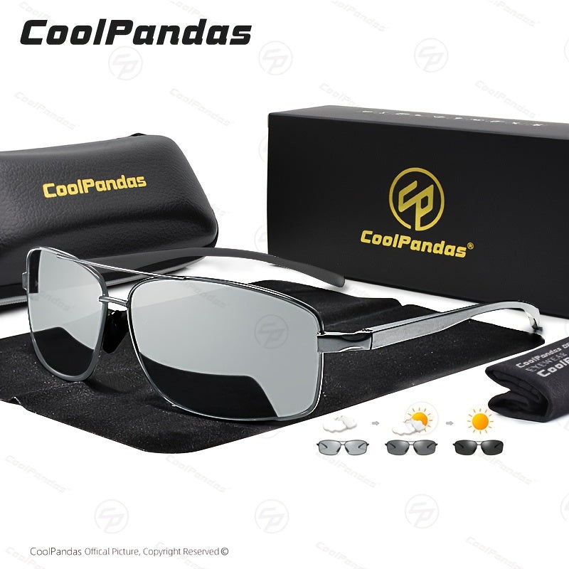 Coolpandas ապրանքանիշի լավագույն ֆոտոքրոմիկ ակնոցներ տղամարդկանց և կանանց համար, բևեռացված քամելեոնային ակնոցներ բացօթյա սպորտաձևերի, ձկնորսության, վարորդական ակնոցներ՝ հակաշողացող հատկություններով։