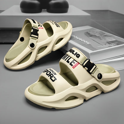 Men's Lightweight Breathable Summer Slippers with Non-Slip Sole