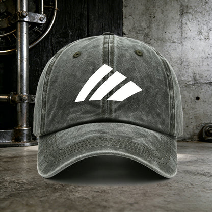 Men's Casual White Slashes Baseball Cap for All Seasons