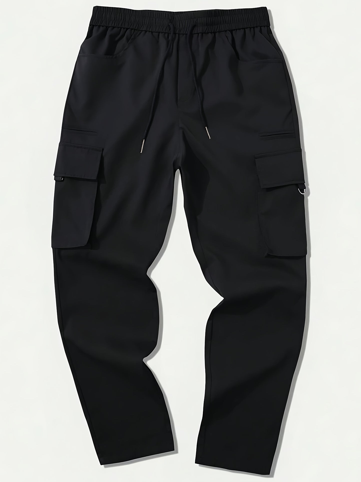 Boys' Cargo Sports Pants with Multi-Pockets and Drawstring