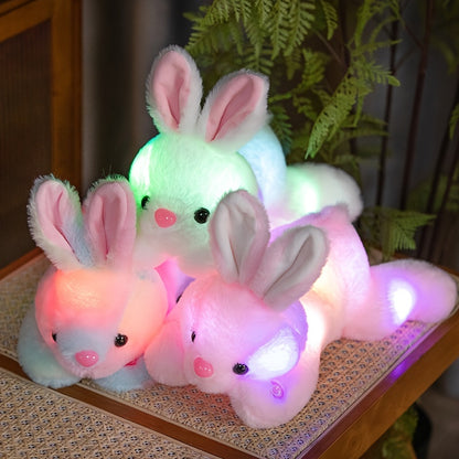 Luminous Bunny Plush Toy – Cuddly And Charming Light-Up Rabbit Stuffed Animal, 35Cm (13.8 Inches), Great for Children, Enchanting Nighttime Companion, Perfect Present for Bunny Enthusiasts
