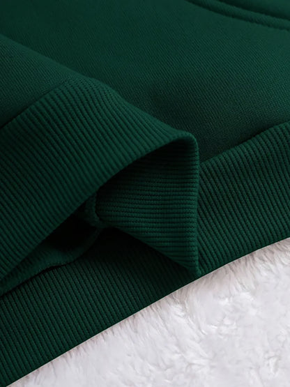 Women's Hooded Sweatshirt, Christmas Fashion Loose Elegant Long Sleeve Drawstring Hoodie, Atmospheric Print Red/Dark Green/Tender Pink/Violet Hooded Sweatshirt, Holiday Gift, Women's Clothing