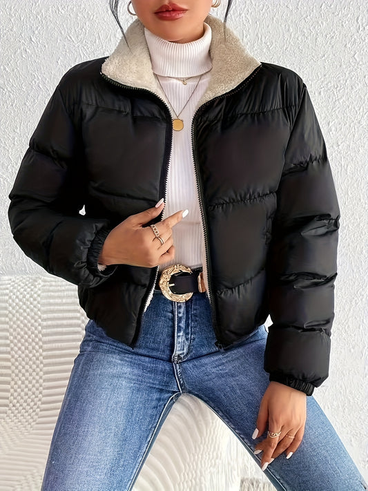 's Elegant Black Jacket Coat - Full-Zip H-Line Silhouette, Machine Washable Sleeve Blazer for, Casual & Formal Wear, Versatile Outerwear, Hooded Fall Mid Length Coat, Quilted Coat, Jackets For Winter, Long Quilted Jacket, Out