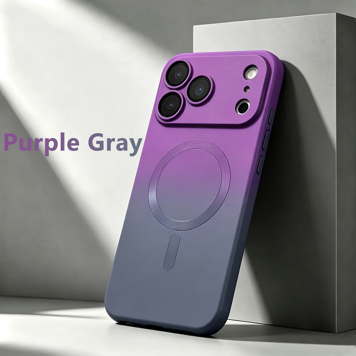 Luxury Magnetic Gradient Phone Case with Lens Protector for iPhone