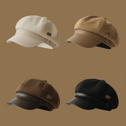 Women's All-Season Vintage Japanese Casual Hat with Classic Style