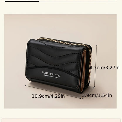 Կանացի նորաձև մինիմալիստական ​​ծալովի դրամապանակ՝ ճարմանդային դիզայնով, մեծ տարողությամբ, հասանելի է 6 գույնով