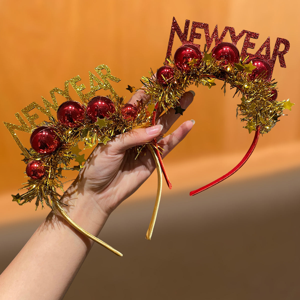 1/2pcs New Year Style, New Year Slogan Decorated Star Headband, Simple and Cute, Suitable for New Year's Eve Events, Parties, and Gatherings, Enhances Festive Atmosphere, Recommended as a New Year Gift Hair Accessory, Festive