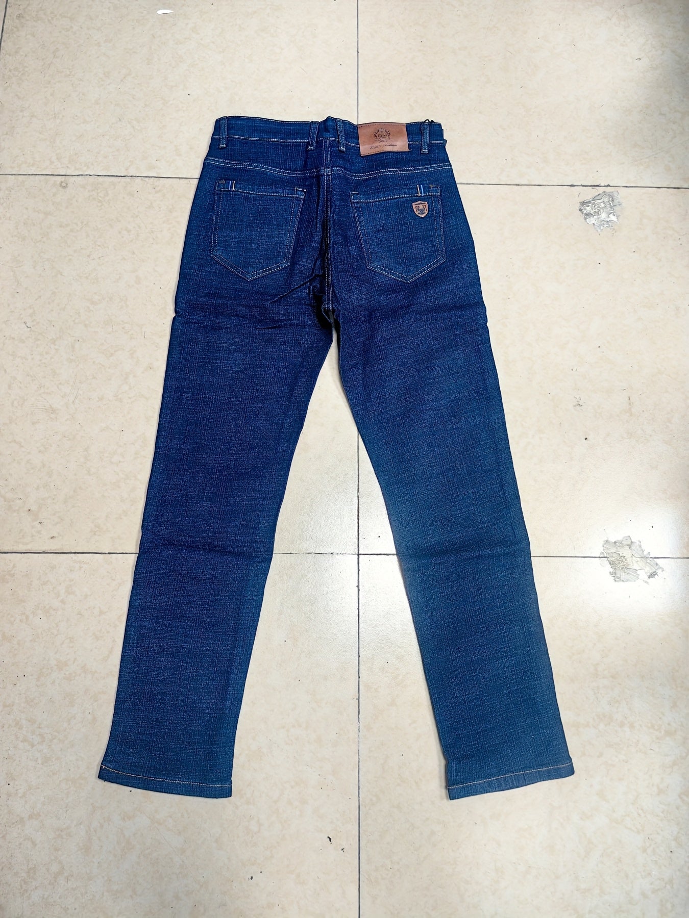 High-quality Men's Denim Trousers, Business Style, Elastic Men's Pants, New Autumn/winter Fashion Trend - ayq