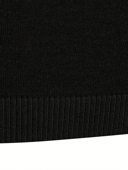 2023 New Cross-border Autumn and Winter Men's Round Neck Random Print Round Neck Knitted Sweater