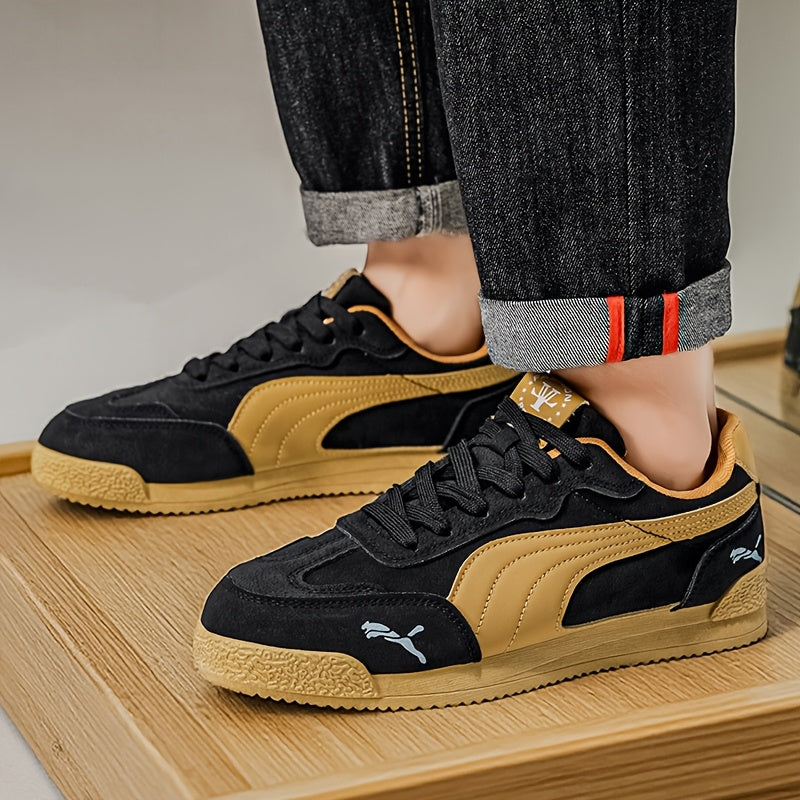 Men'S Fashionable Lightweight Sneakers | Spring/Fall New Arrival, Low-Top, Lace-up, Rubber Sole, Comfortable Non-Slip, Durable, Casual & Sports Style for Daily & Outdoor Activities - ayq