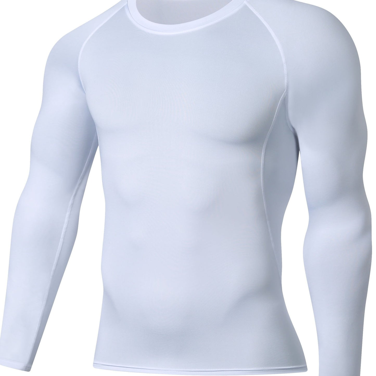 [Formfitting Shirt] Elite Athletic երկարաթև կոմպրեսիոն վերնաշապիկ - բարձր ձգվող, շնչող պոլիեսթեր և սպանդեքս խառնուրդ, պարանոցի պարանոց, անտեսանելի - իդեալական մկանային խմբերի պաշտպանության համար, մեքենայով լվացվող - կապույտ, մարզասրահի հագուստ