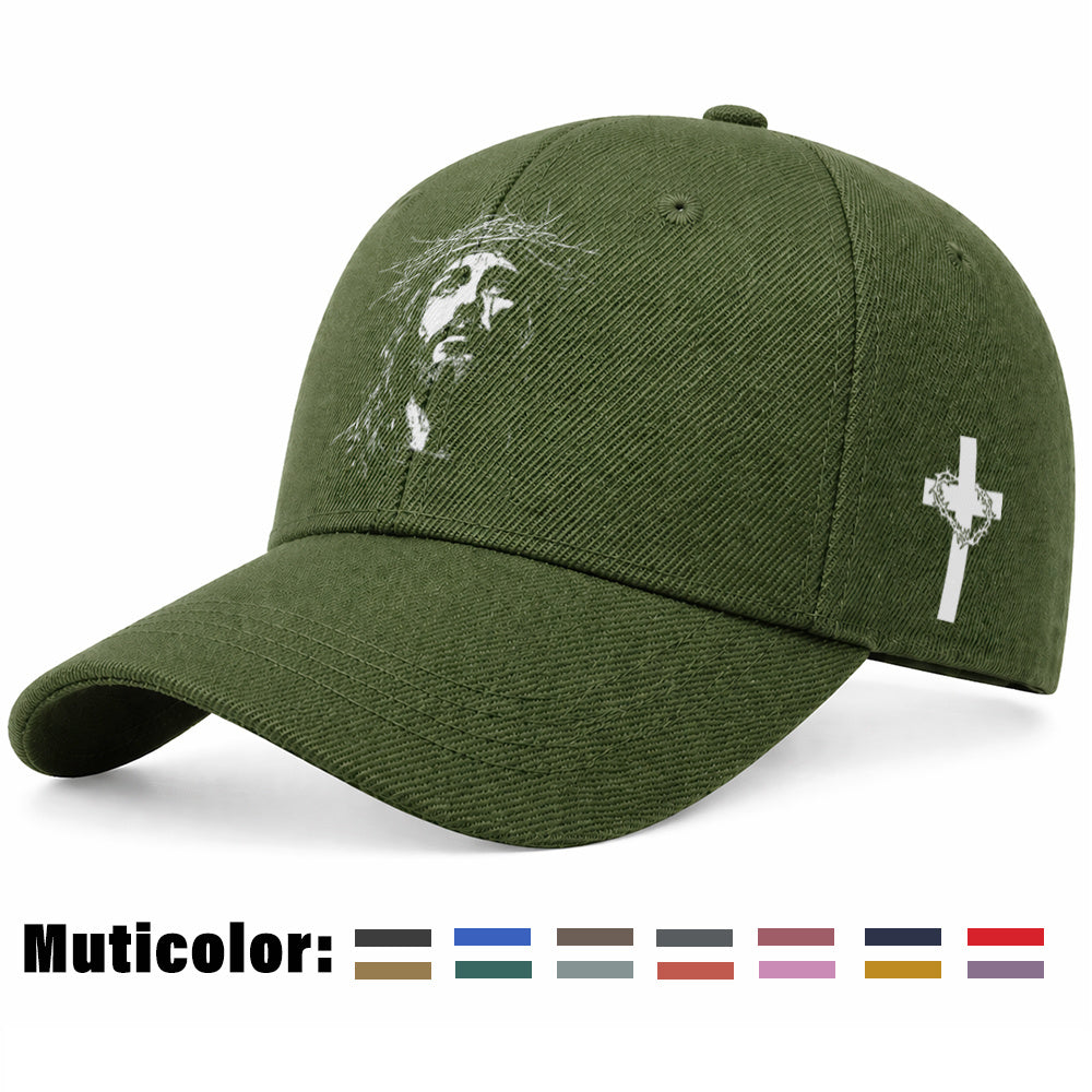 Unisex Christian Baseball Cap with Adjustable Cross Design