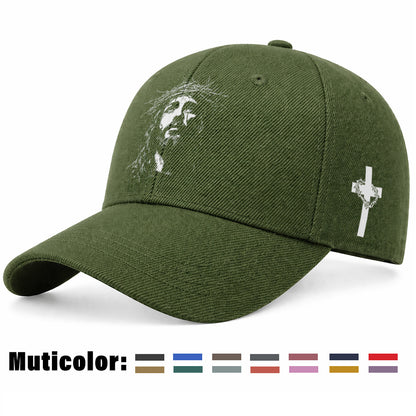 Unisex Christian Baseball Cap with Adjustable Cross Design