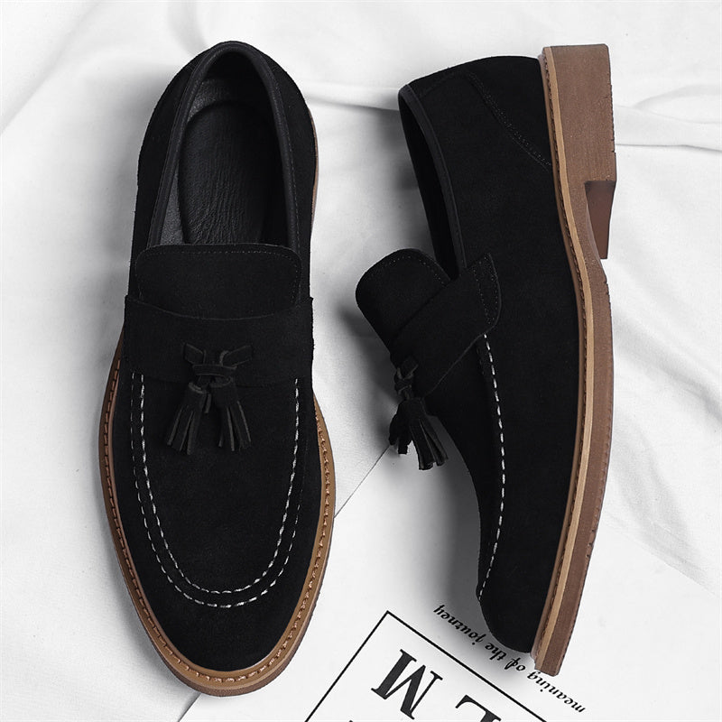 Men's Stylish PU Loafers Casual Dress Shoes for All Seasons