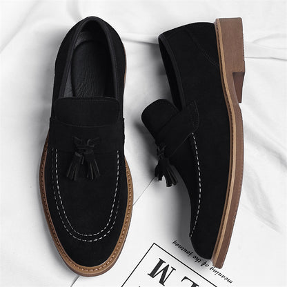 Men's Tassel Loafers Business Casual Slip-On Dress Shoes