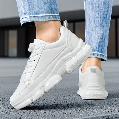 Men's Casual Rotating Buckle Sports Shoes, Trendy Versatile Comfortable Men's Shoes, Fashionable Road Running Shoes - ayq