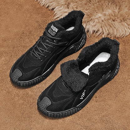 Զեղչված ձմեռային կոշիկներ, որոնք տաք են, հարմարավետ և պատված են բրդյա կտորով K2373-1