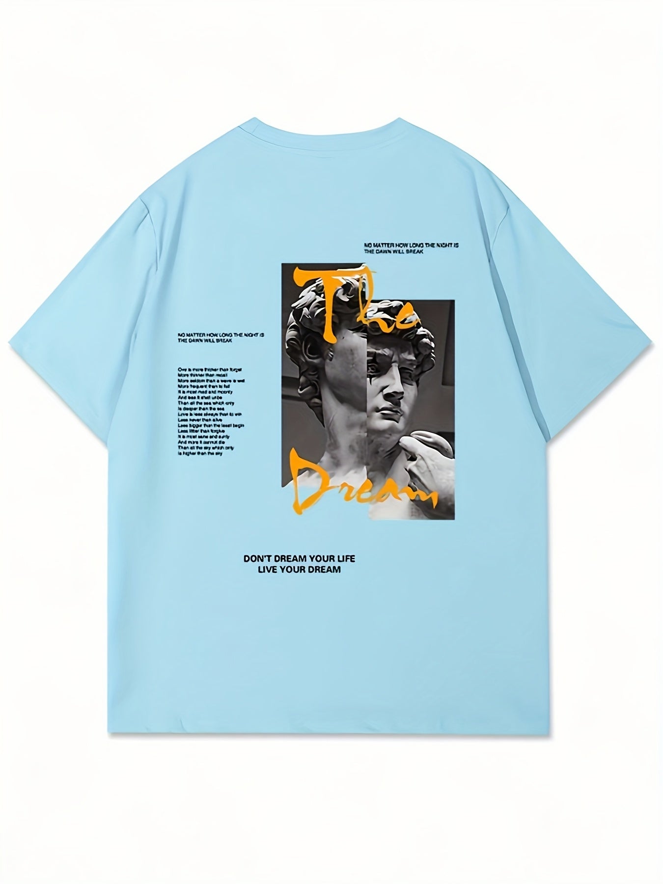 Set of 4 Men'S Graphic T-Shirts - Featuring Designs Like 'Heavenly', Casual Round Neck Short Sleeves Made of Lightweight Polyester, Perfect for Summer Outdoor Wear, a Great Gift for Family.