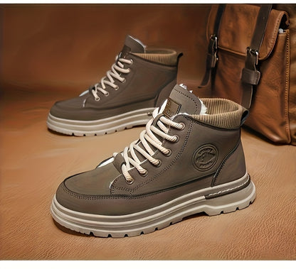 Տղամարդկանց ձմեռային կոշիկներ, հաստացված արտաքին հագուստի համար նախատեսված արշավային կոշիկներ, նորաձև բազմակողմանի աշխատանքային կոշիկներ, բրիտանական կարճ կոշիկներ