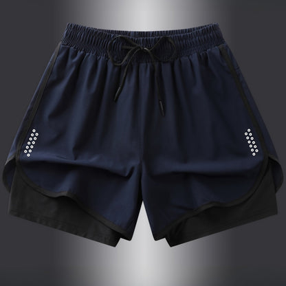 Women'S Active Geometric-Patterned Shorts - 92% Polyester, 8% Elastane Blend with Slight Stretch, Woven Athletic and Casual Shorts for Gym, Fitness, Running, Spring to Fall