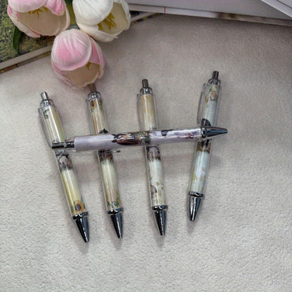 5pcs Creative Horse Head Theme Ballpoint Pens with Black Ink, Plastic Body, Smooth Writing, Suitable for Office and Gifts, Stationery Supplies