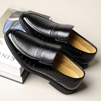 Men's Summer Slip-On Oxford Shoes Breathable Non-Slip Casual Business