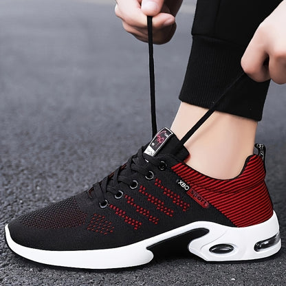 Men's Breathable Low-Top Sports Shoes with Shock Absorption