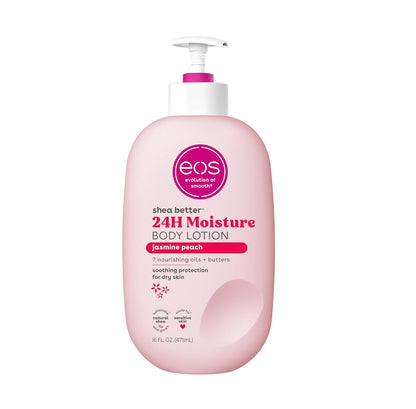 Eos Shea Better Body Lotion- Vanilla Cashmere, 24-Hour Moisture Skin Care, Lightweight & Non-Greasy, Made with Natural Shea, Vegan, 16 Fl Oz