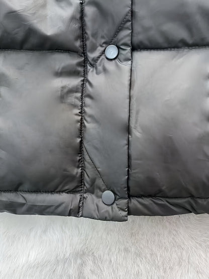 Կանացի նորաձև ձմեռային կայծակաճարմանդով և գլխարկով բաճկոն - ամենօրյա, հաստ վերնազգեստ գրպաններով, երկար թևքերով, չձգվող գործվածք, միագույն, 100գ/մ², իդեալական է ցուրտ եղանակի համար, ձմեռային հագուստ