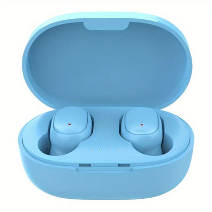 Wireless Earbuds TWS, Plastic Material, Push Button Volume Control, Closed-back Earphones with Condenser Microphone, Non-Waterproof, with Noise Cancelling Voice Call, 150mAh Rechargeable Lithium Polymer Battery, for Sports, C