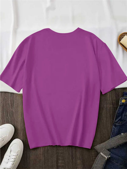 Women's Casual Vintage Printed Cotton T-Shirt for Summer