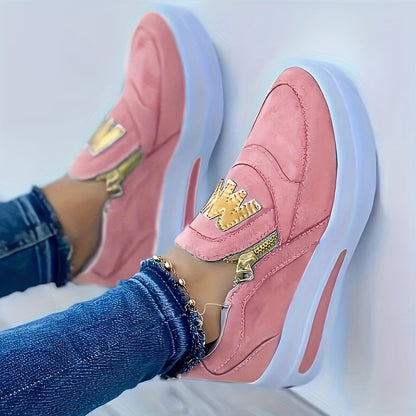 Women's Low-Top Sneakers, Breathable Mesh Upper, Soft Insole, PU Outsole, Comfortable And Lightweight, Suitable For All Seasons plus size