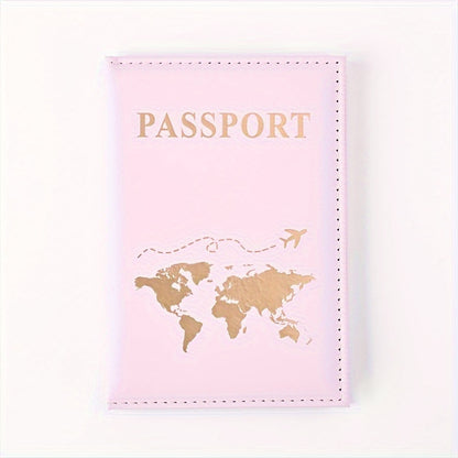 1 PC Gilding Passport Cover Holder, Travel Wallet Passport Case