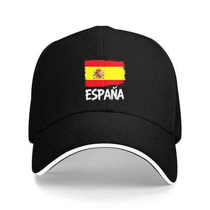 Lightweight Spanish Flag Cap with ESPANA Lettering for Fitness