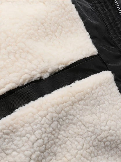 Men's Heavyweight Arctic Winter Jacket - -210gsm Windproof Coat with Full-Zip Closure, Hooded Insulated Outerwear - Machine Washable Cold Weather Jacket for Skiing, Snowboarding, Camping - Navy Blue, Winter Accessories, Skiin