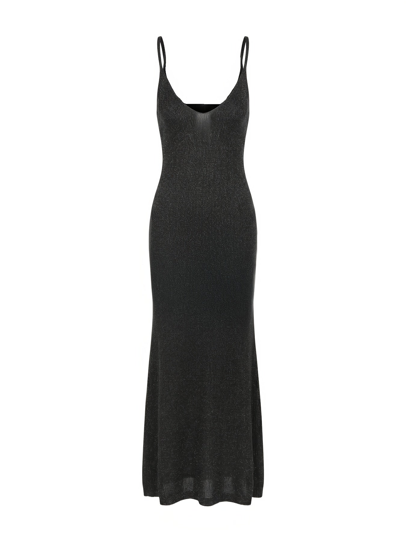 Women’s Elegant V-Neck Bodycon Sweater Dress for Spring-Fall