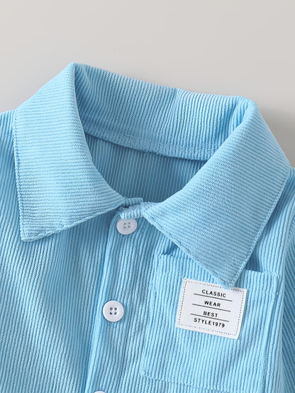 Boys' Cotton Blend Shirt and Jeans Set for Fall/Winter
