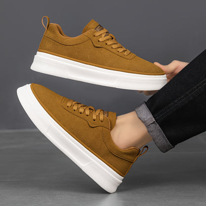Men's Lightweight Breathable Skate Sneakers with Slip-Resistant Sole