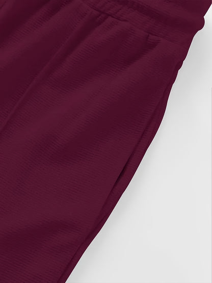 Men's Casual Straight-Leg Knit Sports Pants - Breathable Comfort