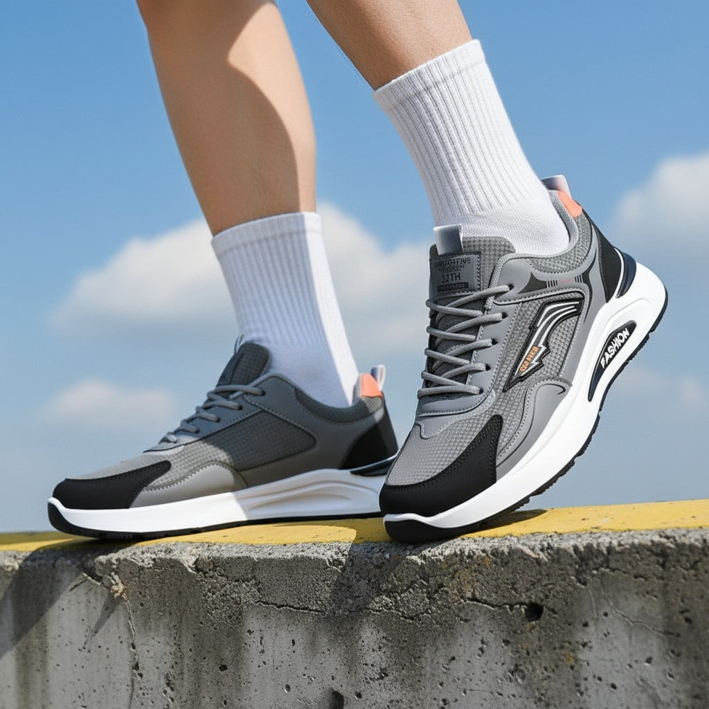 Men's Lightweight Casual Shoes with Soft Rubber Sole