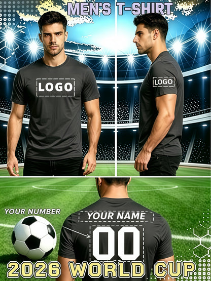 Men's Custom Football Jersey - Breathable Quick-Dry Polyester