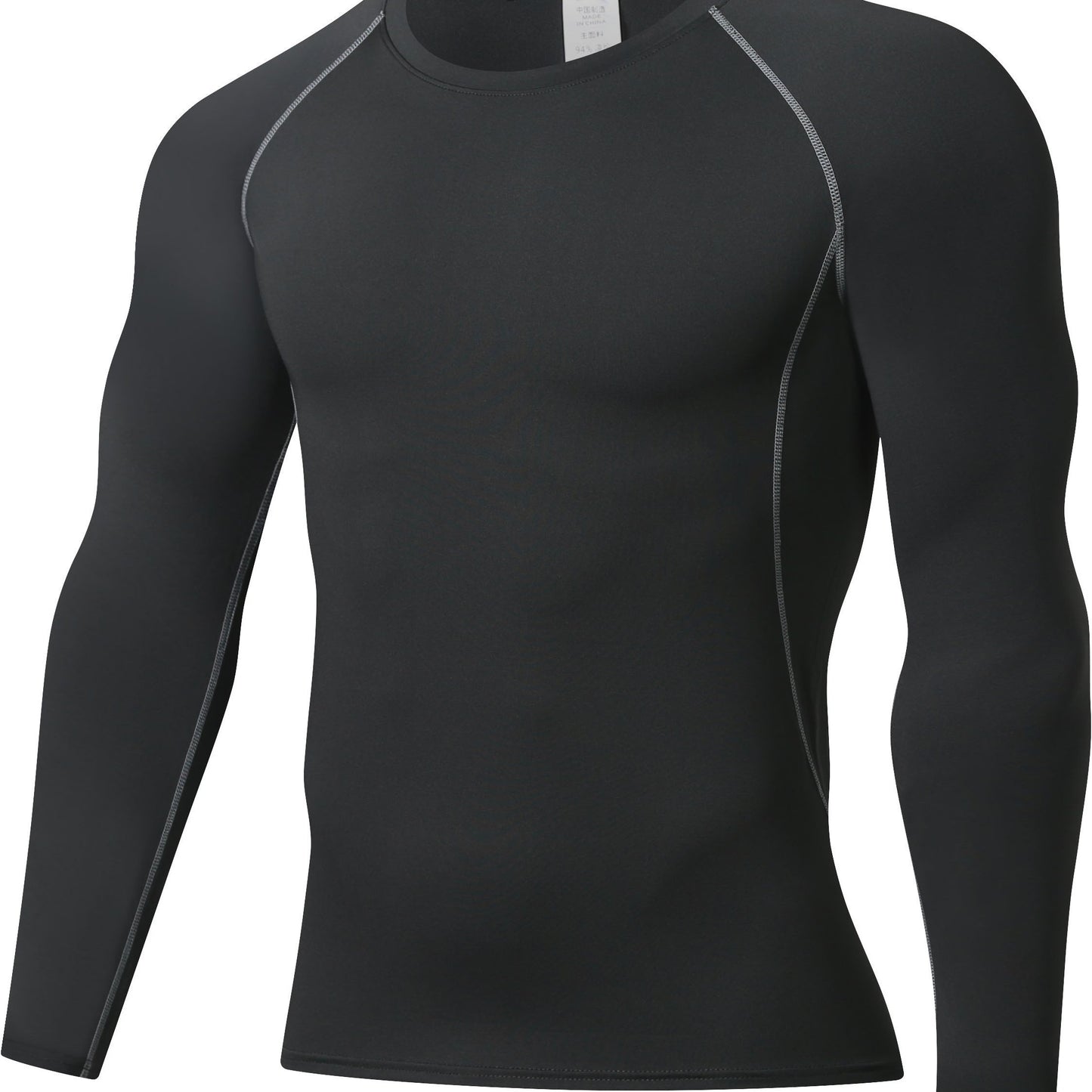 [Formfitting Shirt] Elite Athletic երկարաթև կոմպրեսիոն վերնաշապիկ - բարձր ձգվող, շնչող պոլիեսթեր և սպանդեքս խառնուրդ, պարանոցի պարանոց, անտեսանելի - իդեալական մկանային խմբերի պաշտպանության համար, մեքենայով լվացվող - կապույտ, մարզասրահի հագուստ