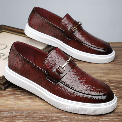 Men's Classic Oxford Slip-On Shoes for Office & Formal Wear