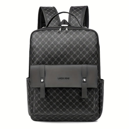 Men's Business Casual Commuter Backpack - Multi-Pocket Convertible Shoulder Bag with Suitcase Attachment, Sleek Minimalist Design for Work Travel  Daily Use, Travel Bag